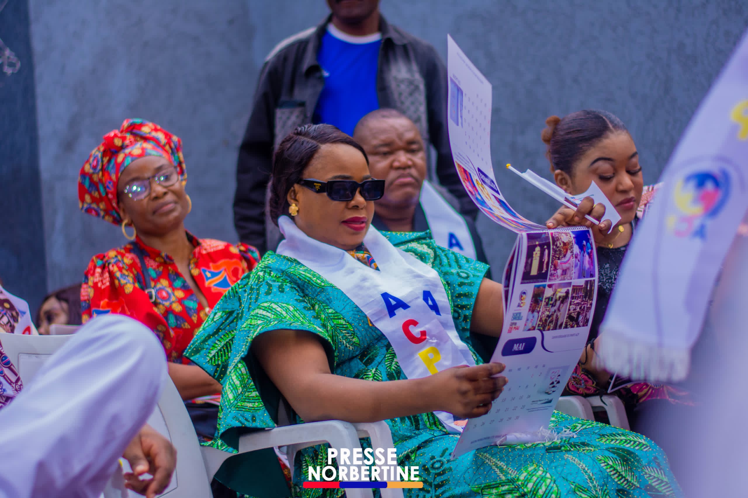Norbertine Matanda lors d'une action sociale